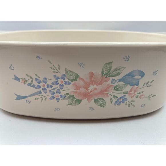 VTG Symphony Floral Corning Ware Casserole Baking Serving Dish A-2-B   2 Liter - Picture 1 of 9